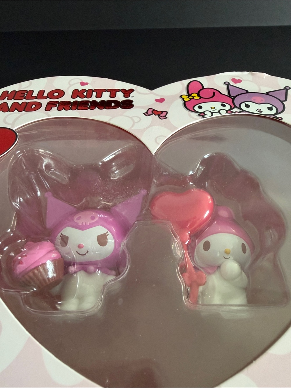 Hello Kitty 2 Figure Pack Valentine (Kuromi Cupcake & My Melody Heart Balloon)